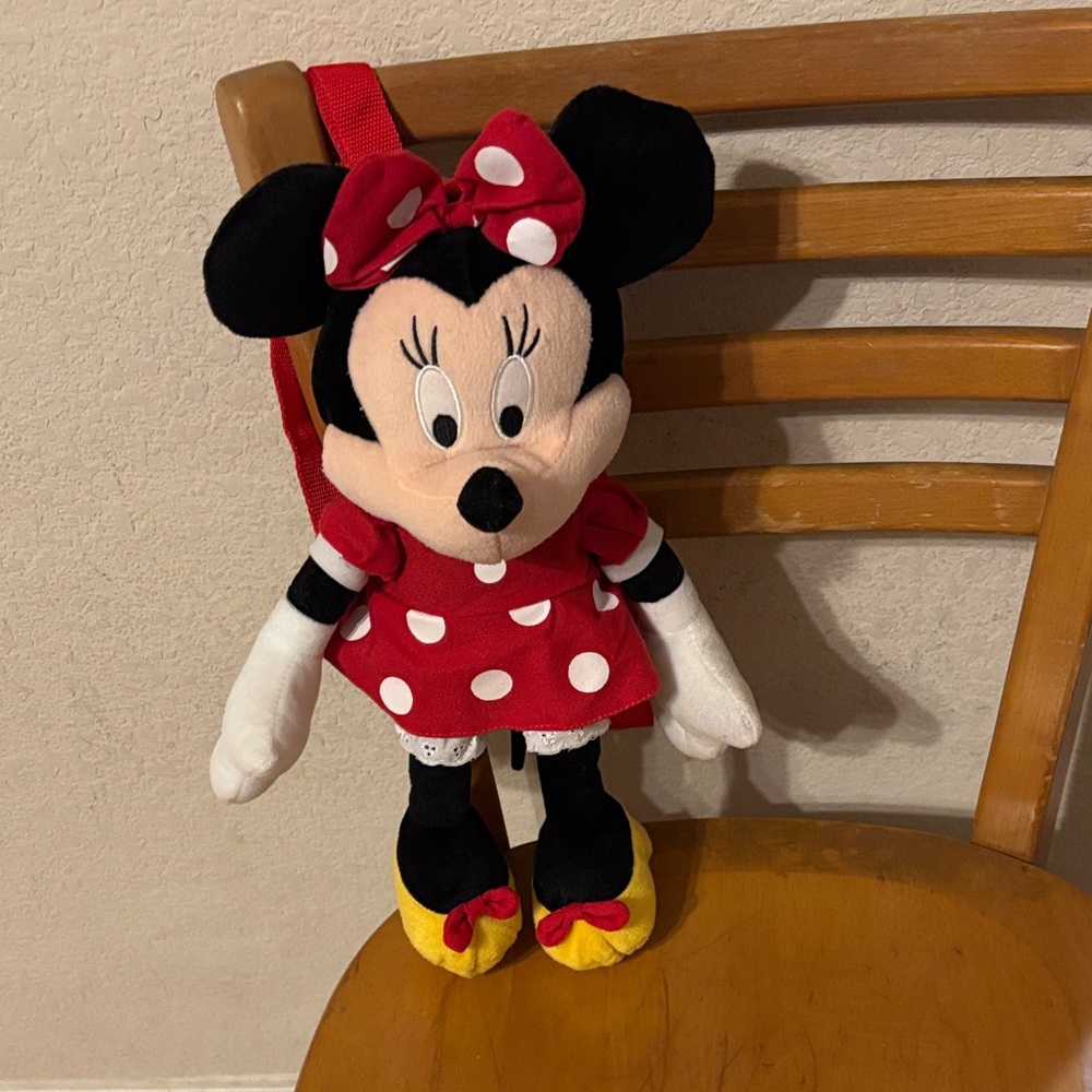 Disney Red and Black Minnie Mouse Plush